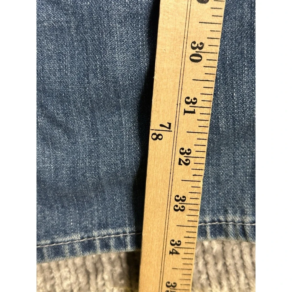 True Religion Jeans Ricky Relaxed Straight Flap Pocket Distressed RARE 36x34